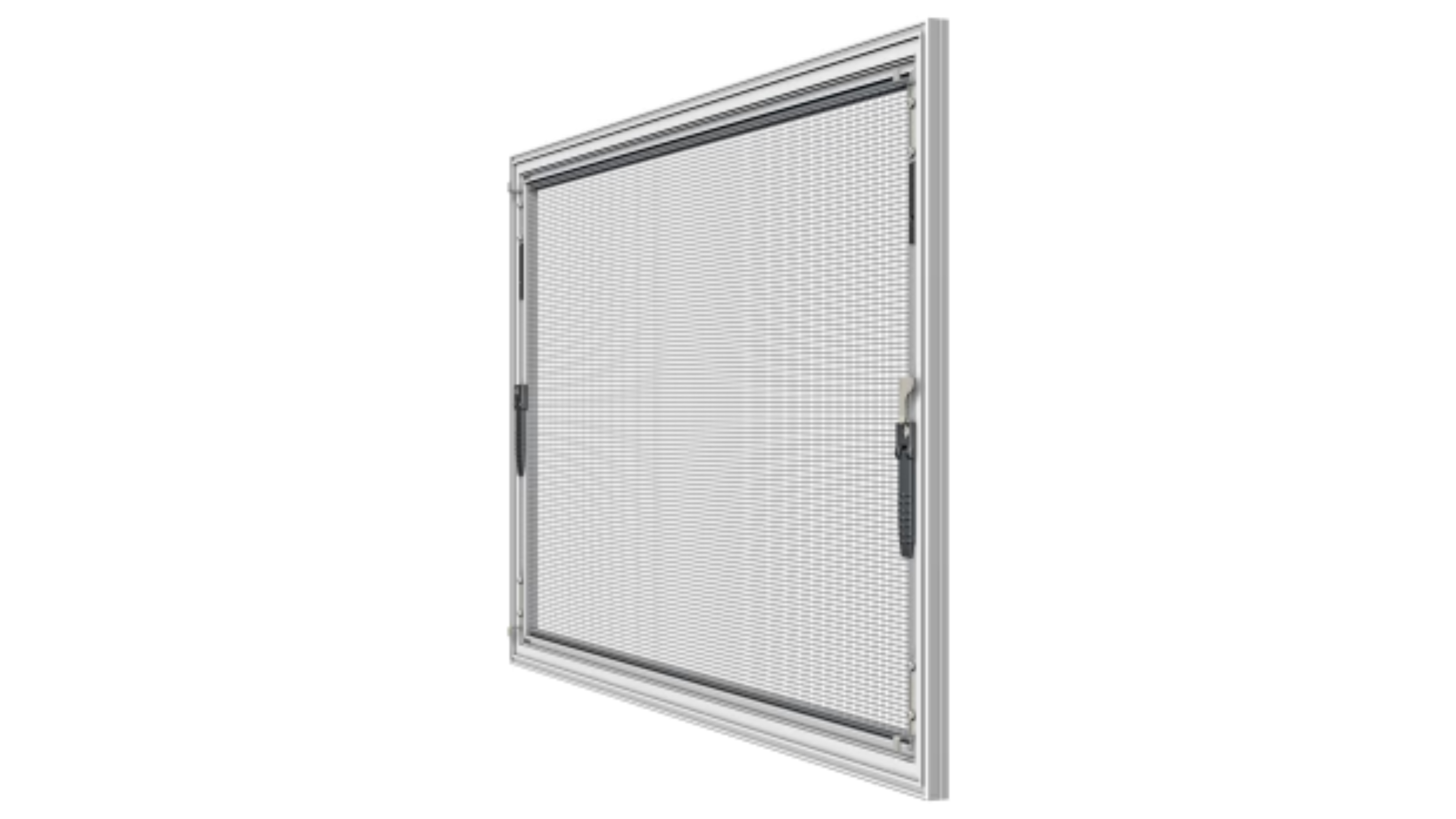 Technician replacing a sliding screen door